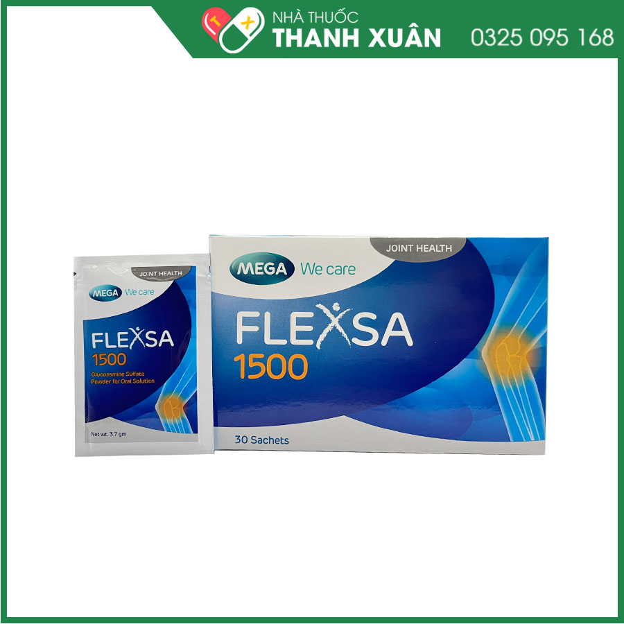 Flexsa 1500mg giảm triệu chứng của viêm khớp gối nhẹ và trung bình